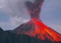 Đây là hiện tượng các magma nằm sâu trong lòng đất tuôn trào